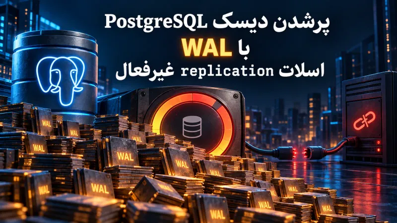 پرشدن دیسک PostgreSQL با WAL اسلات replication غیرفعال