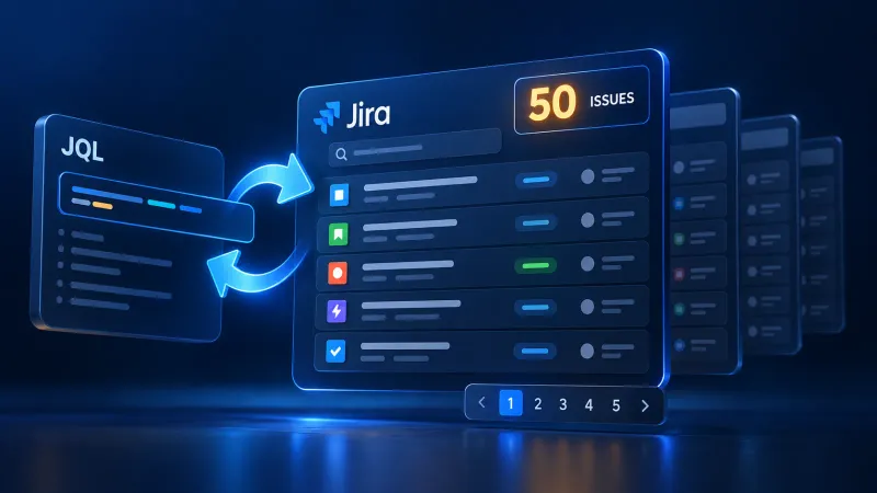 چرا همگام‌سازی JQL در Jira فقط ۵۰ ایشو برمی‌گرداند؟